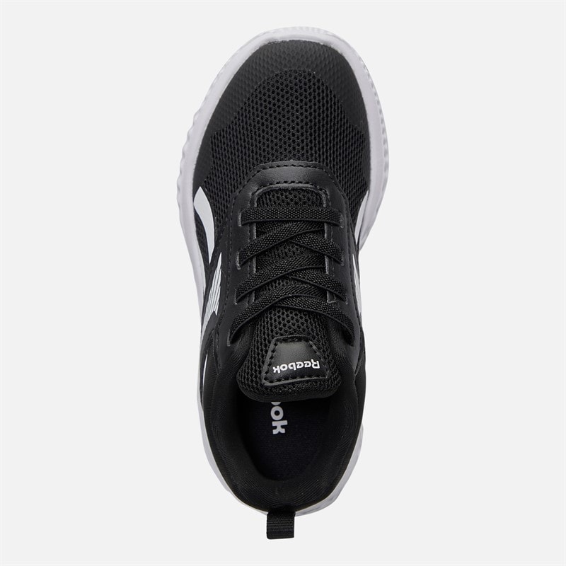 Reebok Kids Rush Runner 5 Elastic Lace Neutral Running Shoes Black/Black/White - Image 4