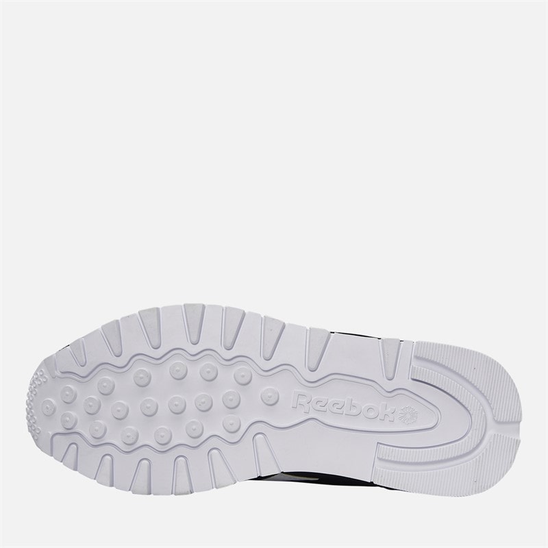 Reebok Junior Boys Classic Nylon Trainers Black/Black/White - Image 2