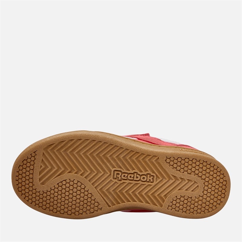 Reebok Infant Smash Edge Hook And Loop Trainers Sunset Coral/Electric Amber/Gum - Image 2