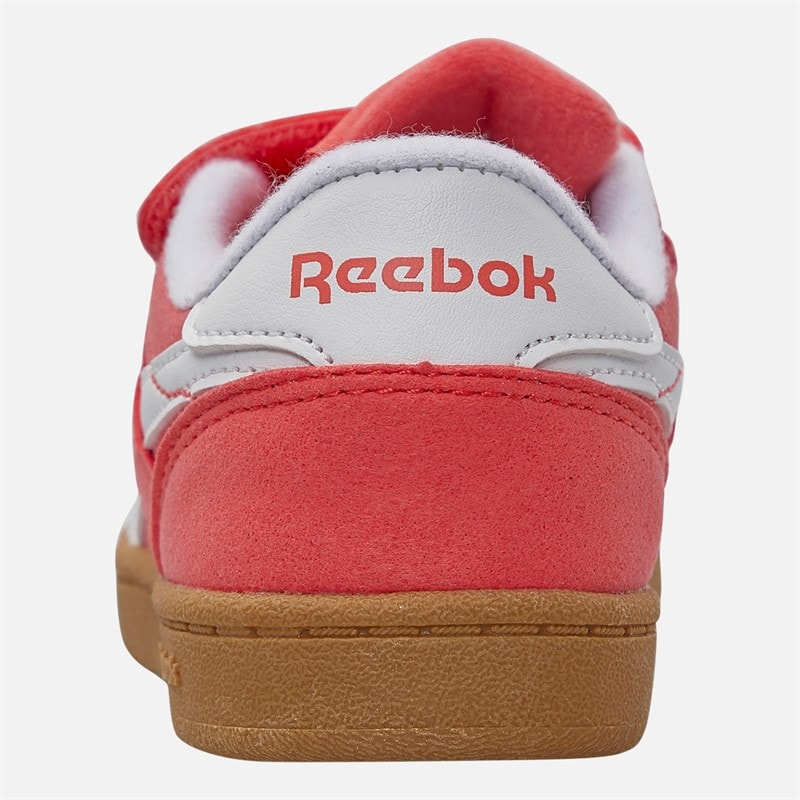 Reebok Infant Smash Edge Hook And Loop Trainers Sunset Coral/Electric Amber/Gum - Image 3