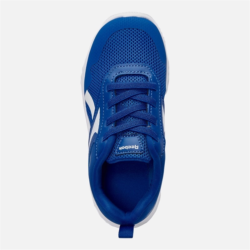 Reebok Infant Rush Runner 5 Elastic Lace Neutral Running Shoes Vector Blue/Vector Blue/White - Image 4