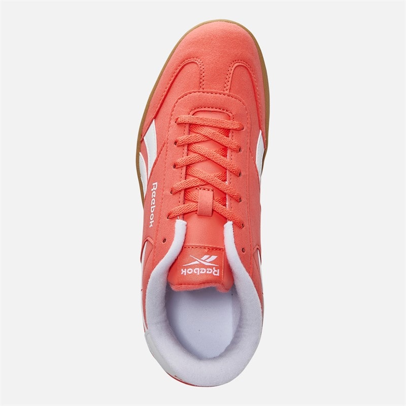 Reebok Junior Smash Edge Trainers Sunset Coral/Electric Amber/Gum - Image 4