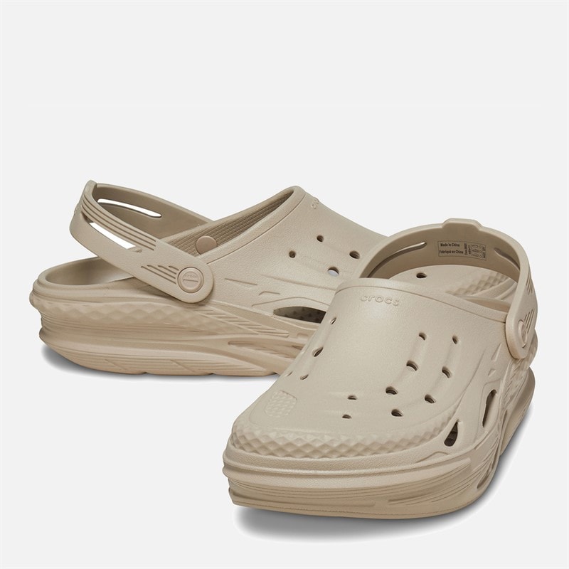 Crocs Mens Off Grid Clogs Cobblestone