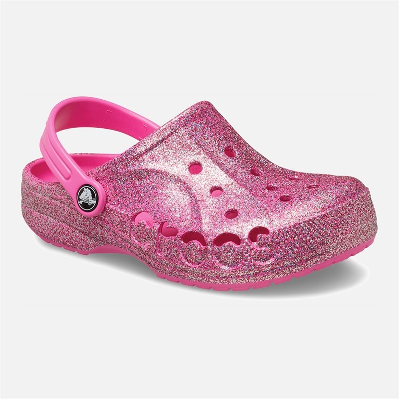 Crocs Girls Baya Glitter Clogs Glam Glitter - Image 5