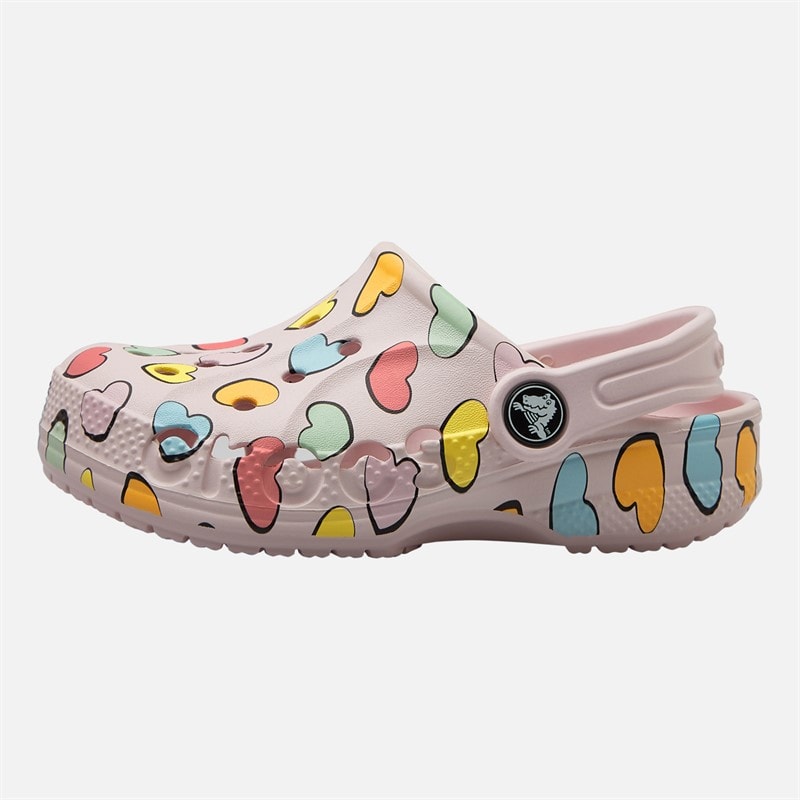 Crocs Girls Baya Seasonal Printed Clogs Barely Pink - Image 2