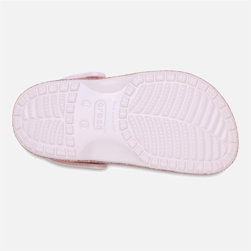 Crocs Girls Baya Mixed Glitter Clogs Barely Pink - Image 2