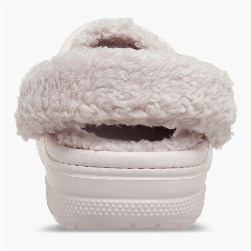 Crocs Baya Lined Fuzz Strap Clogs Barely Pink - Image 3