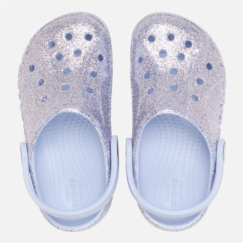 Crocs Girls Baya Glitter T Clogs Dreamscape - Image 4