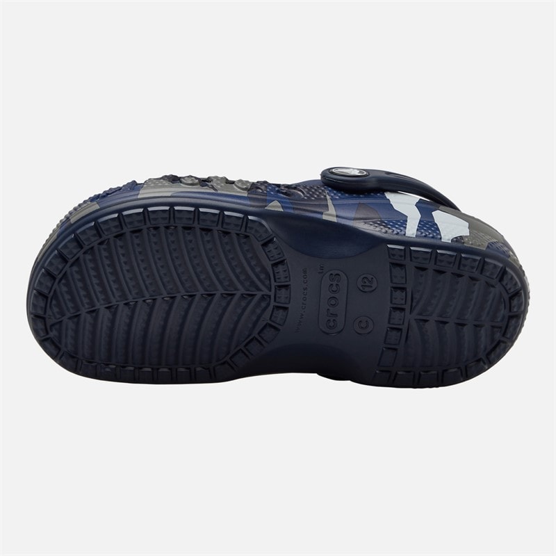 Crocs Boys Baya Seasonal Printed Clogs Navy Multi - Image 3
