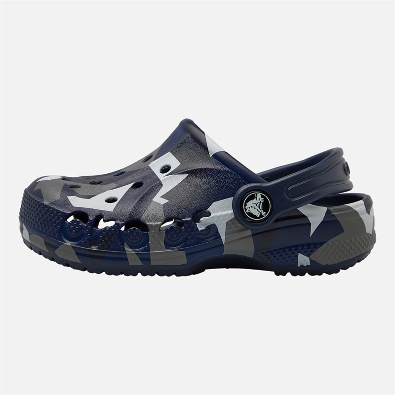 Crocs Boys Baya Seasonal Printed Clogs Navy Multi - Image 2