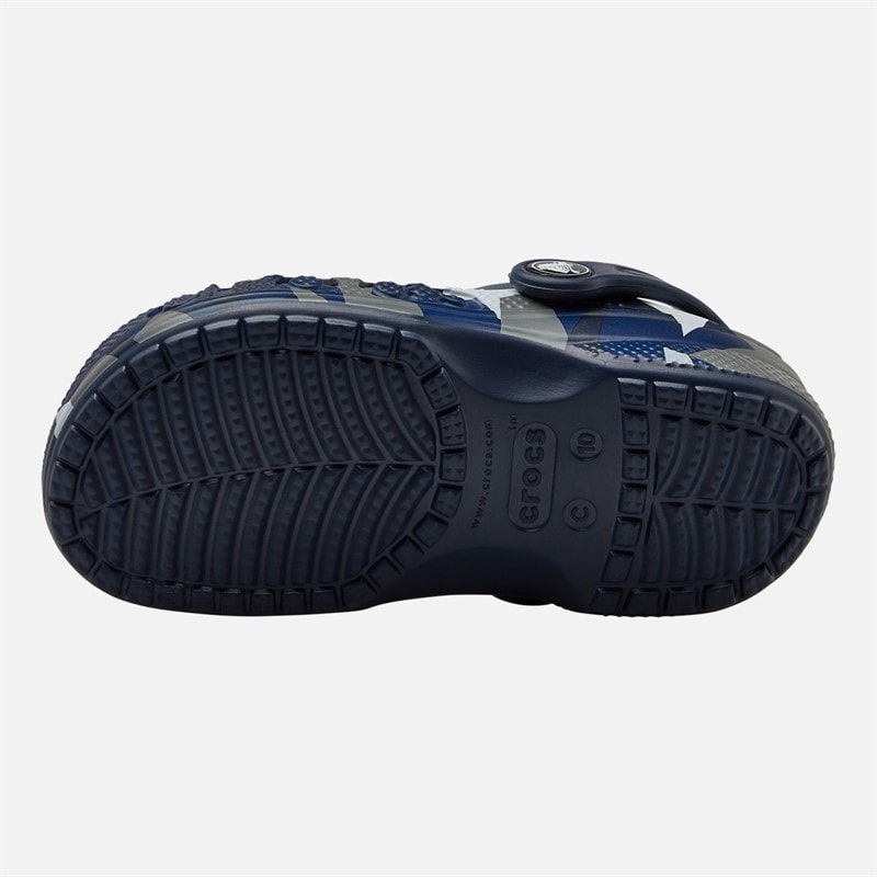 Crocs Boys Baya Seasonal Printed Clogs Navy Multi - Image 3
