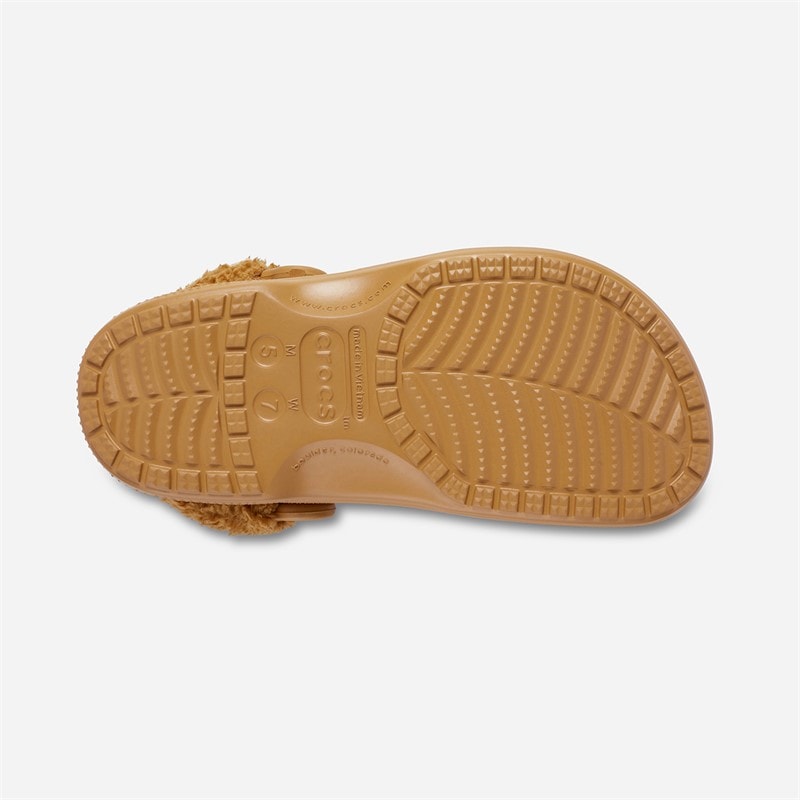 Crocs Baya Lined Fuzz Strap Clogs Sand - Image 2