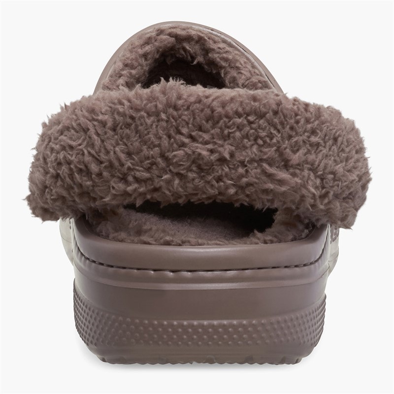 Crocs Baya Lined Fuzz Strap Clogs Truffle - Image 3