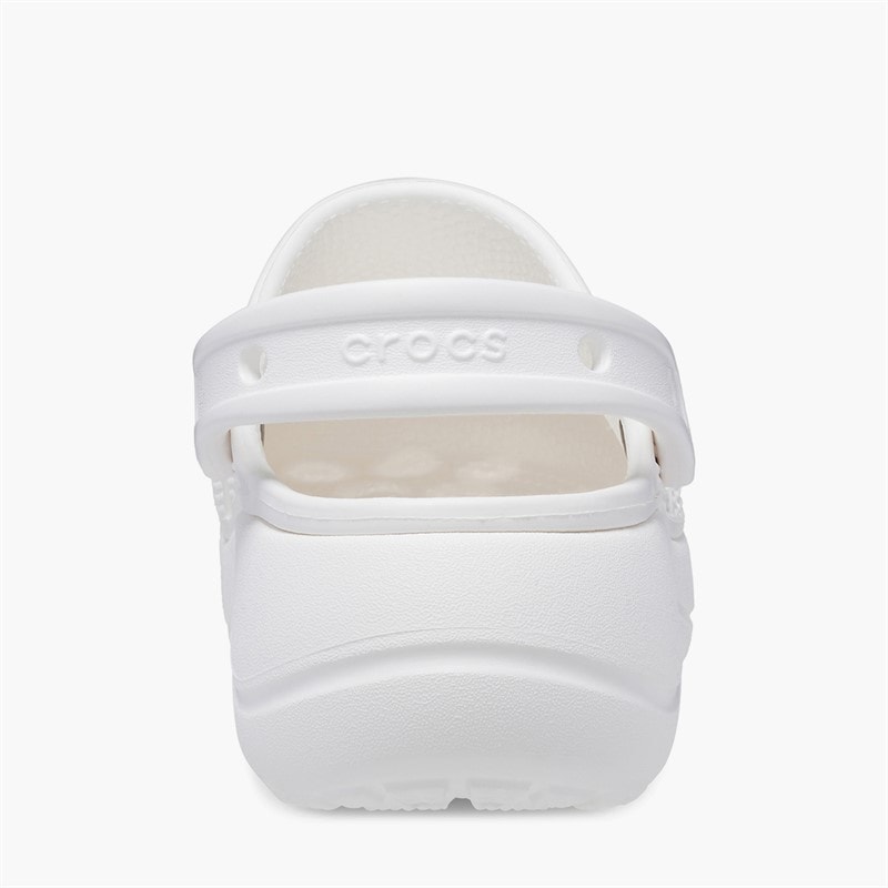 Crocs Womens Baya Platform Clogs White - Image 3