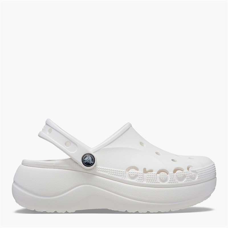 Crocs Womens Baya Platform Clogs White - Image 5
