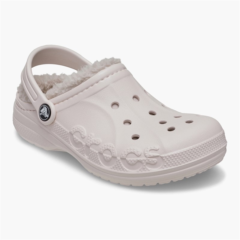 Crocs Girls Baya Lined K Clogs Barely Pink - Image 2