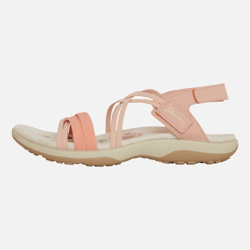 SKECHERS Womens Reggae Slim Takes Two Sandals Coral - Image 2