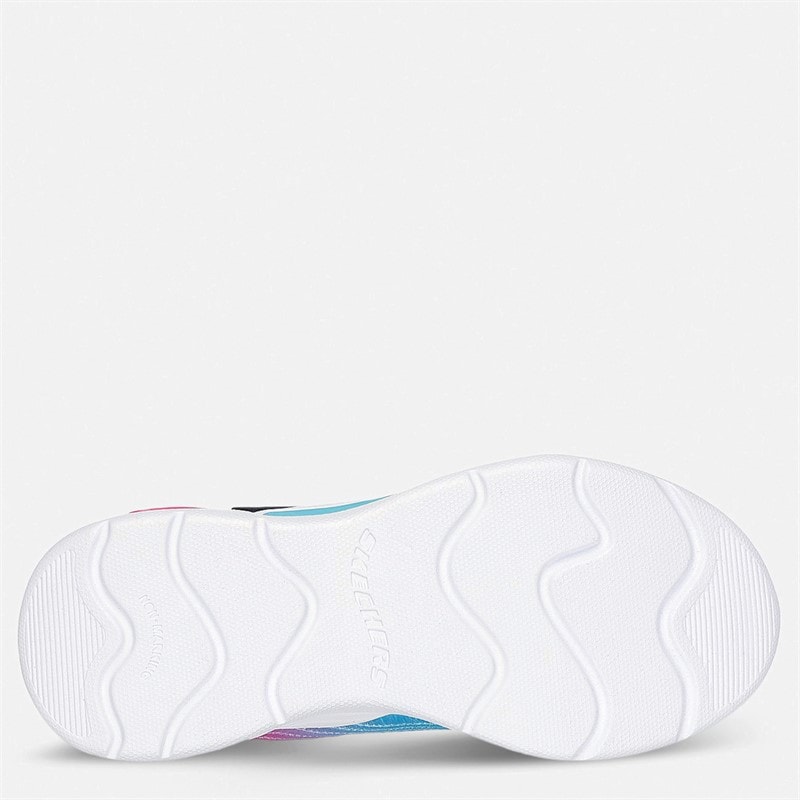 SKECHERS Girls Wavy Beams Ombre Express Sneakers Navy - Image 2