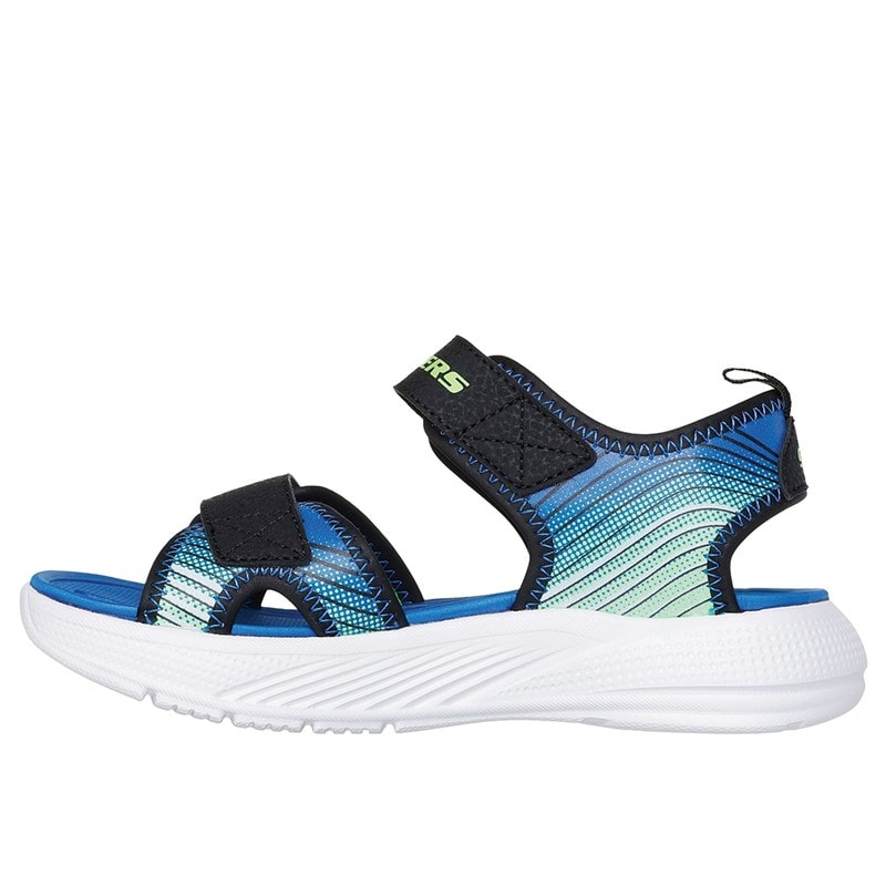 SKECHERS Boys Microspec-Splash Sandals Black - Image 5