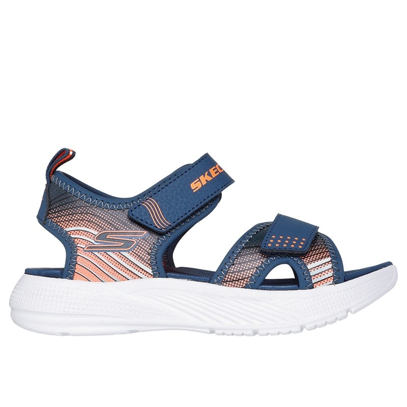 SKECHERS Boys Microspec-Splash Sandals Navy - Image 1