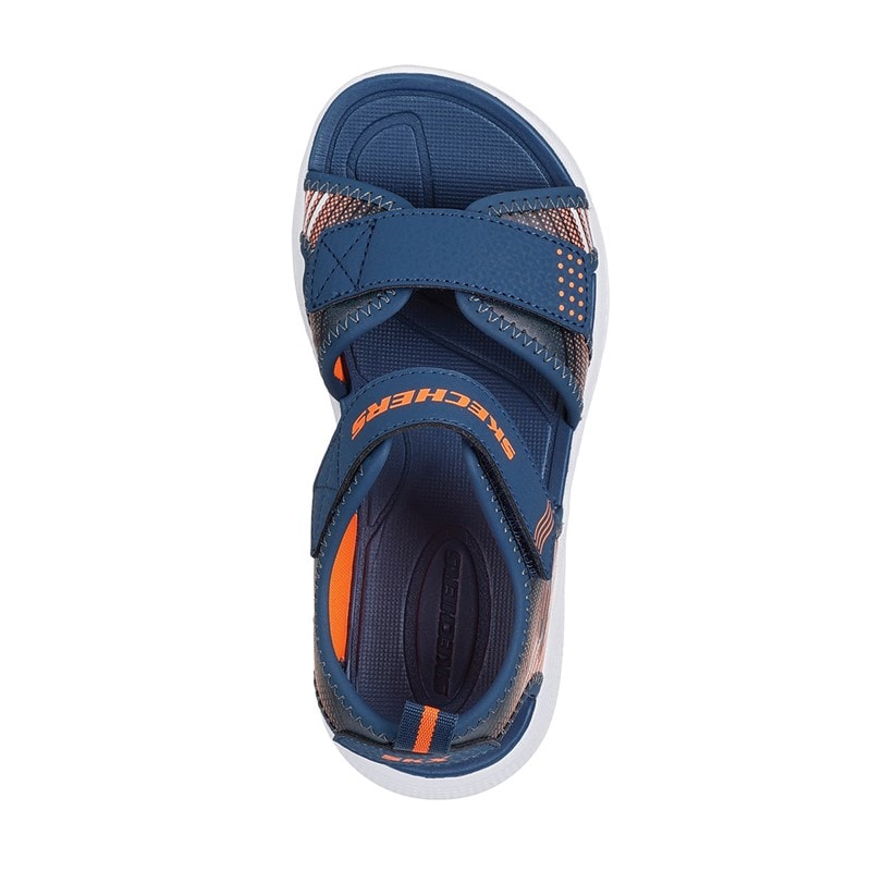 SKECHERS Boys Microspec-Splash Sandals Navy - Image 4