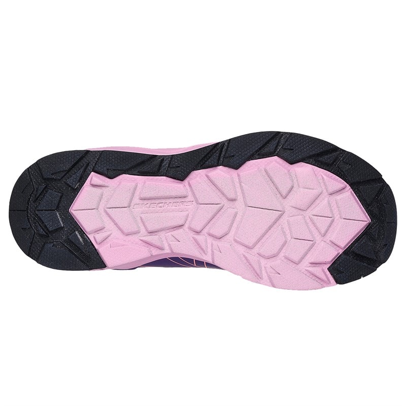 SKECHERS Girls Adventure Blitz Fun Pursuit Waterproof Shoes Purple Light Blue - Image 2