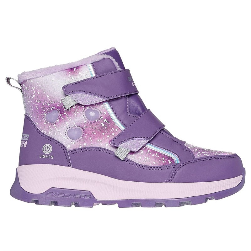 SKECHERS Girls Storm Blazer Waterproof Shoes Purple - Image 3