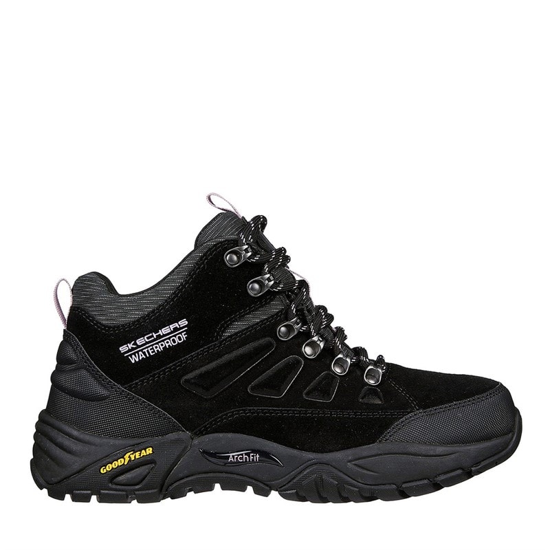 SKECHERS Womens Waterproof Shoes Black