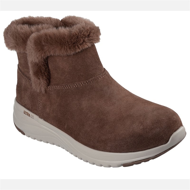 SKECHERS Womens On The Go Stellar Waterproof Boots Brown - Image 3