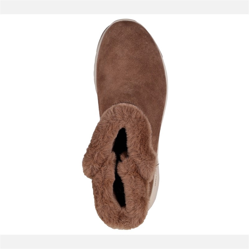 SKECHERS Womens On The Go Stellar Waterproof Boots Brown - Image 4