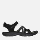 SKECHERS Womens Reggae Slim Sandals Black