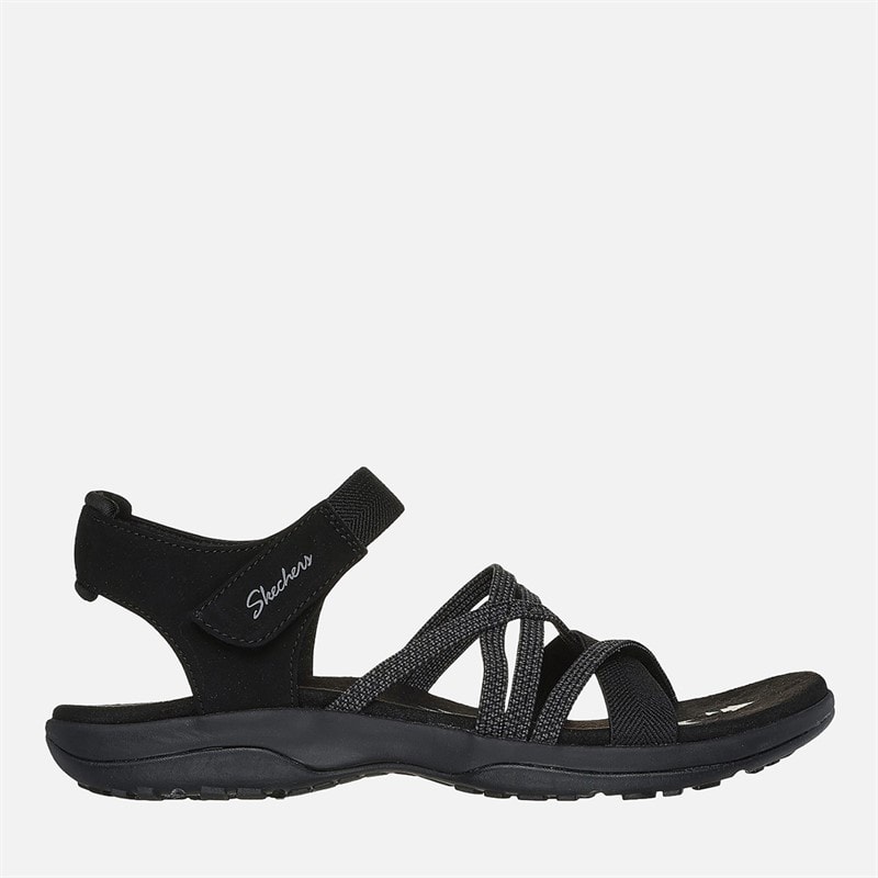 SKECHERS Womens Reggae Slim Sandals Black