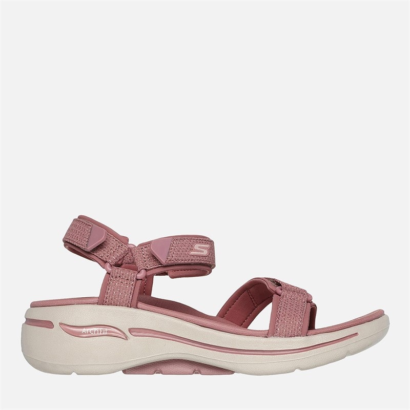 SKECHERS Womens Gowalk Arch Fit Sandals Mauve - Image 1
