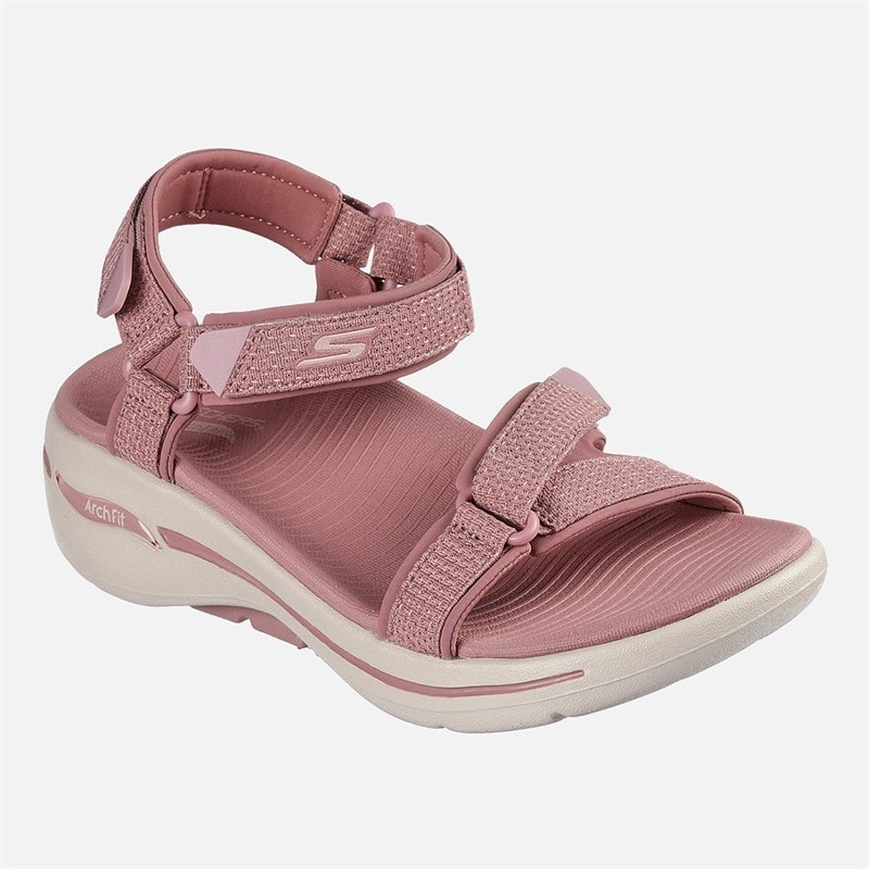SKECHERS Womens Gowalk Arch Fit Sandals Mauve - Image 4