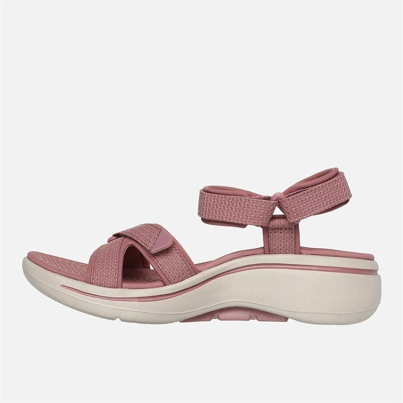 SKECHERS Womens Gowalk Arch Fit Sandals Mauve - Image 5