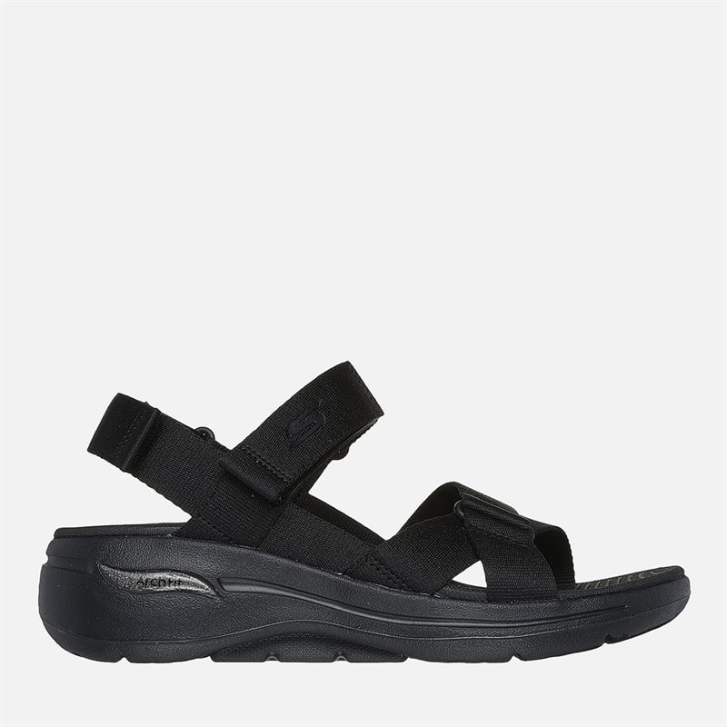 SKECHERS Womens Gowalk Arch Fit Sandals Black - Image 1