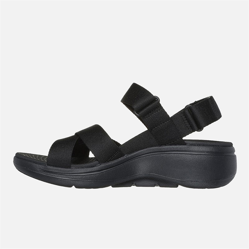 SKECHERS Womens Gowalk Arch Fit Sandals Black - Image 5