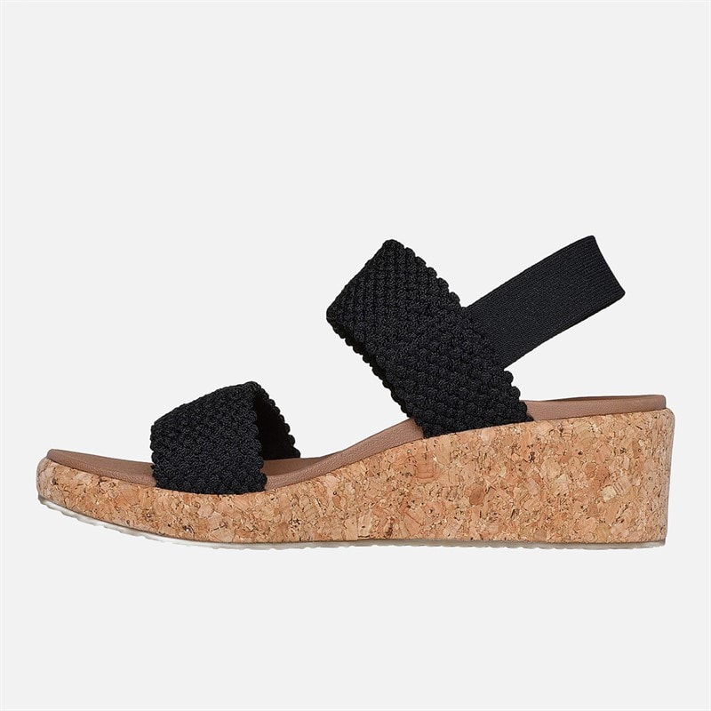 SKECHERS Womens Beverlee Arch Fit Sandals Black - Image 5