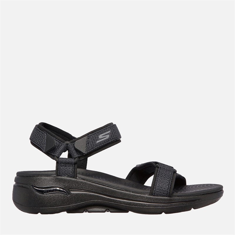 SKECHERS Womens Gowalk Arch Fit Sandals Black