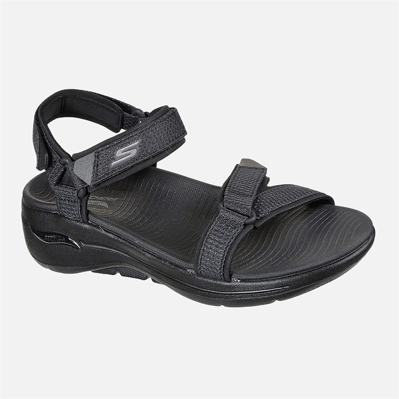 SKECHERS Womens Gowalk Arch Fit Sandals Black - Image 4