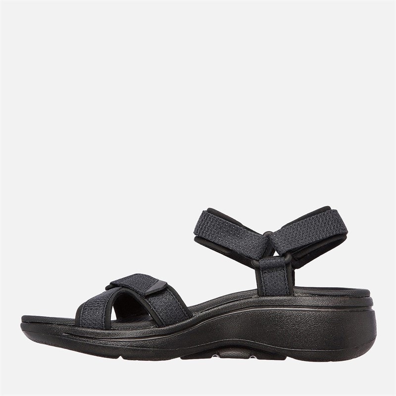 SKECHERS Womens Gowalk Arch Fit Sandals Black - Image 5
