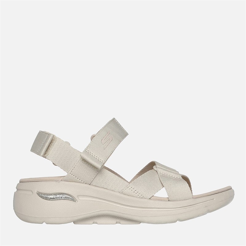 SKECHERS Womens Gowalk Arch Fit Sandals Natur - Image 1