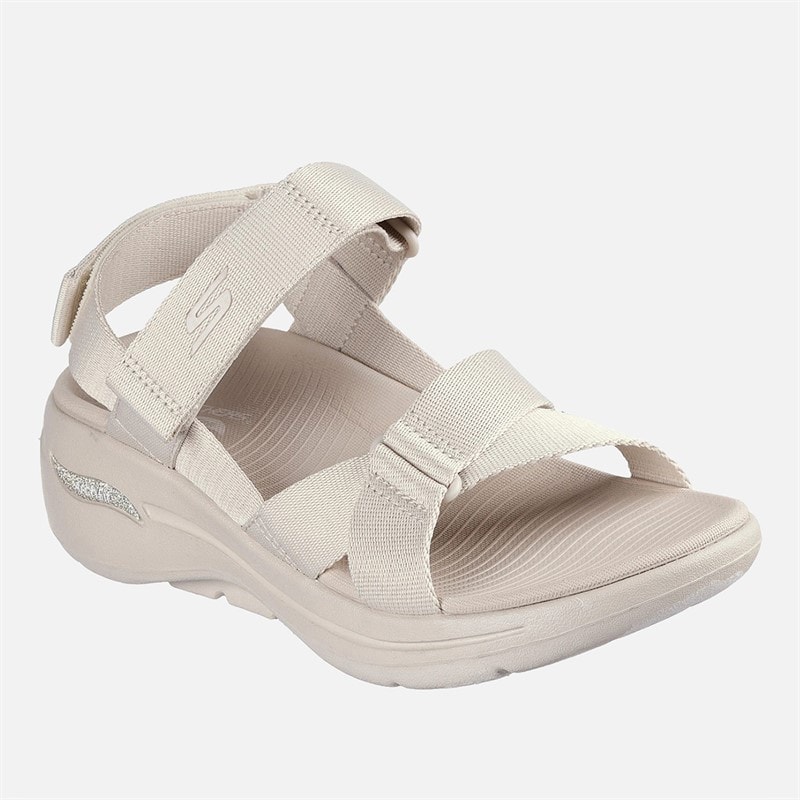 SKECHERS Womens Gowalk Arch Fit Sandals Natur - Image 3