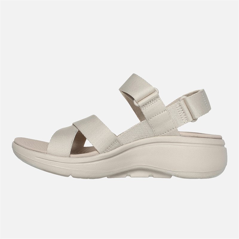 SKECHERS Womens Gowalk Arch Fit Sandals Natur - Image 5