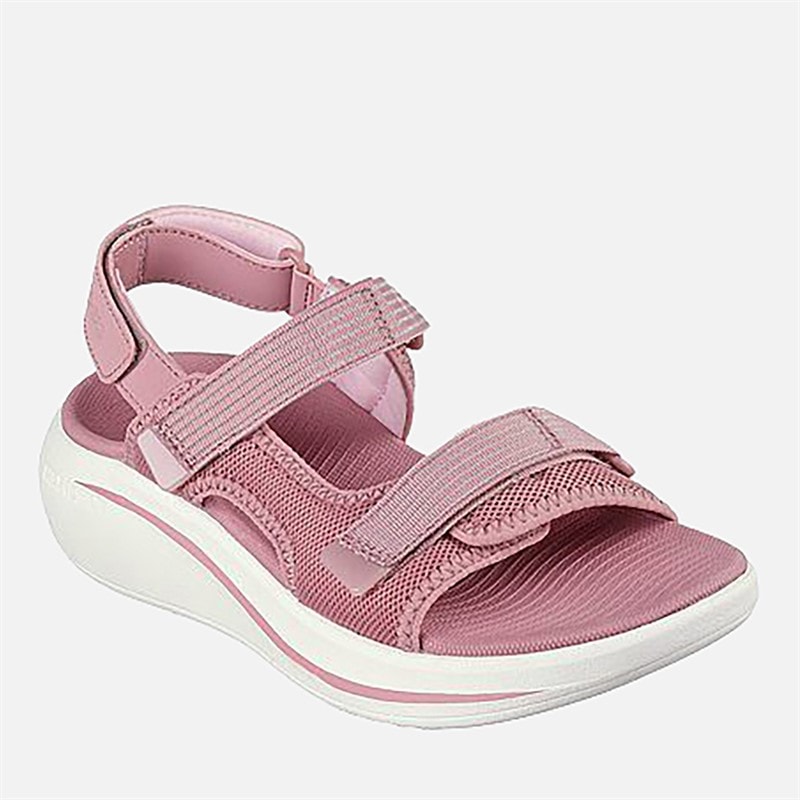 SKECHERS Womens Max Cushioning Essential Sandals Mauve - Image 1