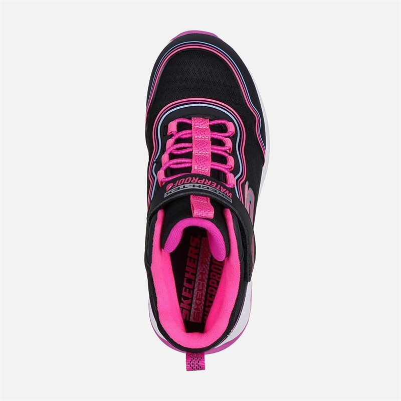 SKECHERS Girls Storm Blazer Streamline Waterproof Sneakers Black - Image 4