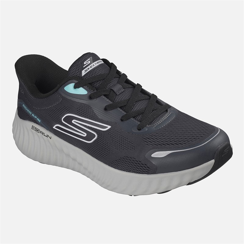 SKECHERS Mens Go Run Now Regent Slip Ins Sneakers Gray - Image 3