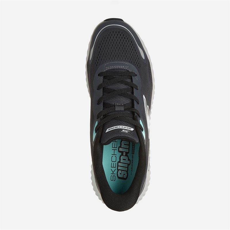 SKECHERS Mens Go Run Now Regent Slip Ins Sneakers Gray - Image 4
