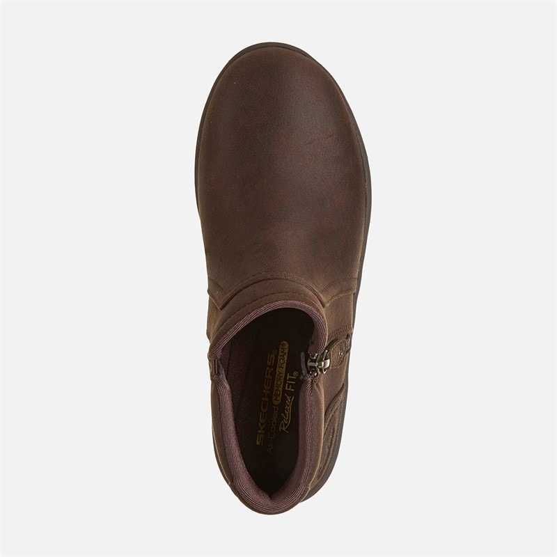 SKECHERS Womens Lovely Vibe Boots Brown - Image 4