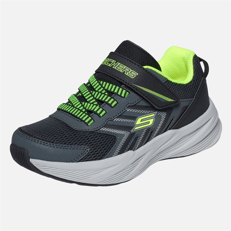 SKECHERS Boys Microspec Tread Sneakers Gray - Image 3